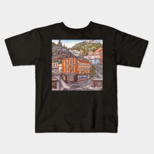 Härjedalen city drawing Kids T-Shirt
